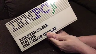 IBM PCjr: Adapter Cable For The IBM Color Display Unboxing