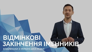 Відмінкові закінчення іменників. Онлайн-курс з підготовки до ЗНО "Лайфхаки з української мови"