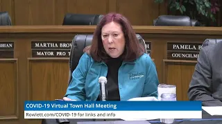 Virtual Town Hall Meeting - March 16, 2020 - COVID-19