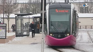 Dijon : le verglas paralyse le trafic du tramway