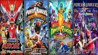 POWER RANGERS PLAYSTATION EVOLUTION (Ps1 - Ps5)