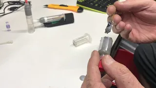 Solder Paste preparation USB Dispenser NOT GOOD PASTE from syringe for use