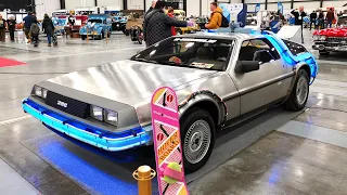 Машина времени DeLorean DMC-12 в России: экстерьер и подсветка спорткара из фильма "Назад в будущее"