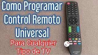 Como Programar Control Remoto Universal  //  Control Universal Para Todo Tipo de TV