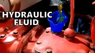 Adding Hydraulic Fluid to an Antique Tractor
