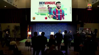 KUN AGÜERO's OFFICIAL PRESENTATION AS A BARÇA PLAYER from CAMP NOU