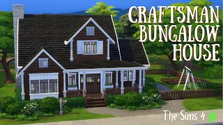 Craftsman Bungalow House | The Sims 4 Speed Build |