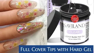 Full Cover Tips | Saviland Hard Gel|  Encapsulated Design | Lazy girl method|