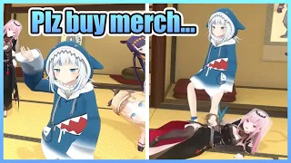 Just the Myth Girls Advertising Their New Merch in the Most Hilarious Way!【Hololive】