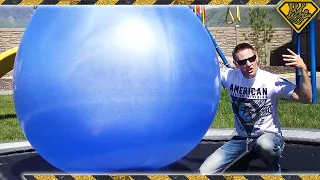 Filling Giant 6 FT BALLOONS with Liquid Nitrogen!