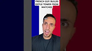 French Guy Builds Eiffel Tower From Matches