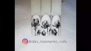 Alex Maximenko Nails. Воздушные цветы. Прямой эфир. Instagram.