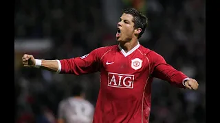 Cristiano Ronaldo - 20 dribbles in a single Champions League match. RECORD. (Man Utd vs Roma 06-07).