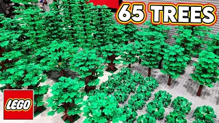 I Built 65 Custom LEGO Trees for the Campground