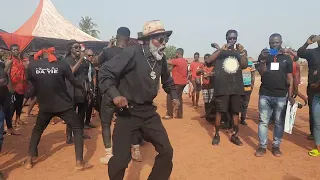 The dancing gods ever seen doing special Bosoe dancing,_is at Sefwi now