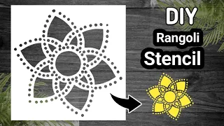 Rangoli Paper Cutting | Rangoli Stencil | Make Your Own Rangoli Stencil | Indian Craft