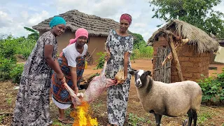 lamb Meat Recipe | Cooking Most Appetizing Delicious Village Food | African Village Life.