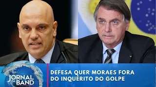 Bolsonaro recorre ao STF para tirar Alexandre de Moraes do inquérito do golpe | Jornal da Band