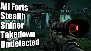 Farcry 4 : All Fortresses Stealth Takedown Undetected (Sniper only)