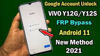 𝐕𝐈𝐕𝐎 Y12G FRP Bypass Android 11/𝐕𝐈𝐕𝐎 Y12G Google Lock Bypass/FRP Unlock New method Without Pc |