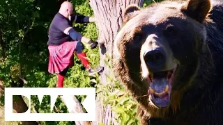 Contestants Attempt An Obstacle Course While Being Chased By A Bear | Man Vs Bear