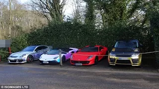 Arsenal star Pierre-Emerick Aubameyang has imported part of his supercar collection worth