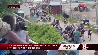 Several spectators injured at monster truck show in Topsham after truck crash