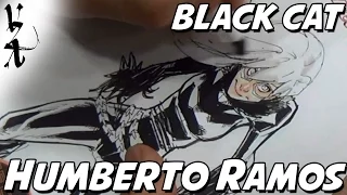 Humberto Ramos drawing Black Cat
