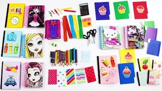 Útiles escolares en miniatura para muñecas, cuadernos, lapices, tijeras, etc - 15 manualidades