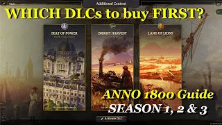 Which DLCs should you buy first? Anno 1800 - Overview of DLCs (S1, S2, S3 and content packs)