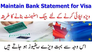 Bank Statement For Visa - How To Prepare Bank Statement For A 99% Guaranteed Visit Visa. Urdu/Hindi