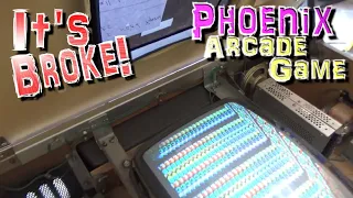 Repairing A 1981 Centuri PHOENIX Cocktail Arcade Game - PCB, Monitor, Sound, It's ALL BROKE!