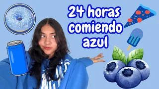 24 HORAS COMIENDO AZUL | Michell Merlin