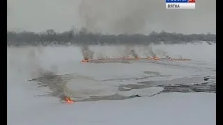 Хроника первых часов аварии на железной дороге в нововятском районе города Кирова (ГТРК Вятка)