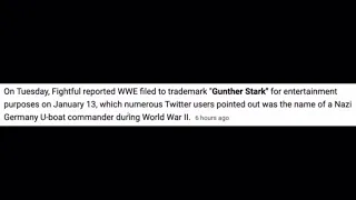 My reaction to WWE changed Walter name to Gunther Stark