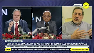 "No tiene pies ni cabeza": Ernesto Bustamante sobre moción de censura contra María del Carmen Alva