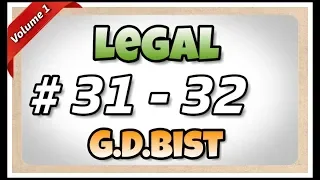 # 31 - 32 | 115 wpm | Legal | G.D.Bist | Volume 1