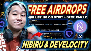 FREE AIRDROP UPDATES | NIBIRU LISTING ON BYBIT + DEVELOCITY QUEST PART 2 | How to Earn Free Crypto