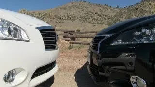 2013 Infiniti M Hybrid vs Lexus GS 450h 0-60 MPH Mashup Review