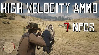 RDR2 - How many NPCs can be killed with one shot of High Velocity Ammo