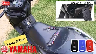 YAMAHA XMAX 300cc - HOW TO USE THE SMART KEY - TUTORIAL..