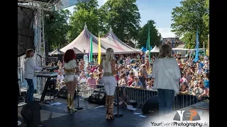 ABBA tribute band performing at festivals