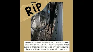 French influencer Remi Lucidi died yesterday after falling from the tower in Hong Kong #shorts #usa