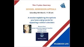 School Admissions Appeal | Sheena Chan | Equality Tuition