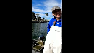 Canal Fishing in Hernando Beach FL on a cold day #Shorts