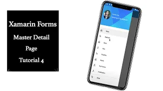 Xamarin Forms  MasterDetail Navigation Page Customizable [Tutorial 4]