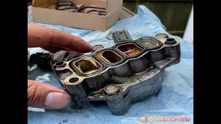 Como cambiar VTEC solenoid gasket Honda Odyssey 2005  español