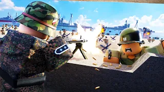 I Command a ROBLOX D-Day INVASION... Brutal WW2 Roblox War in Roblox Day of Infamy ft. @TankFish69