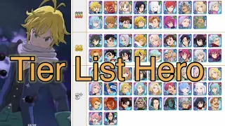 Tier List Hero 7DS The Seven Deadly Sins Grand Cross SDSGC