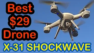 X-31SKYRIDER SHOCKWAVE Drone! Best Value for a Camera Drone at $29 #drone#beginnerdrone#x31shockwave